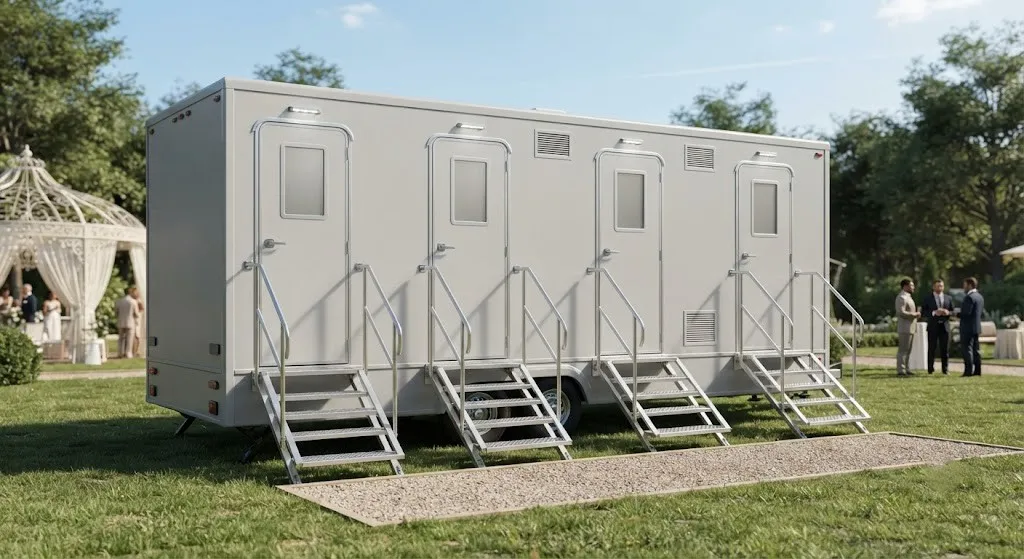 4 Stall Restroom Trailer in Springfield, MA